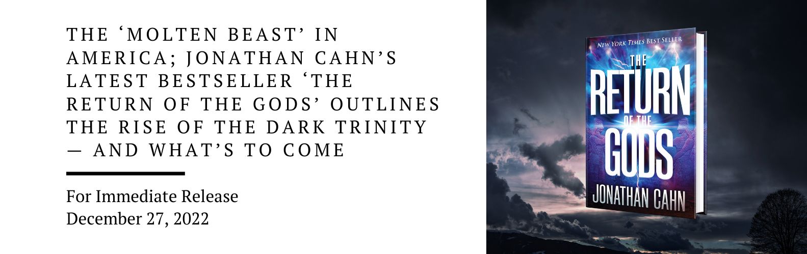 The ‘molten beast’ in America; Jonathan Cahn’s latest bestseller ‘The Return of the Gods’ outlines the rise of the Dark Trinity — and what’s to come